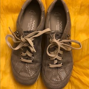 Sneaker Grey with silver dots 37